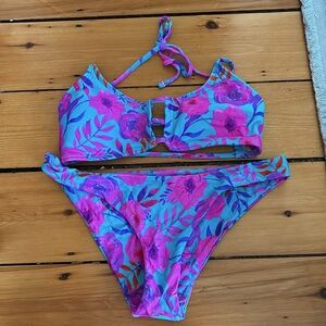 Floral two piece bikini